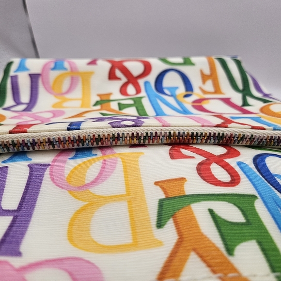 Dooney & Bourke White Multicolor Rainbow Crossbody Purse - Picture 3 of 7